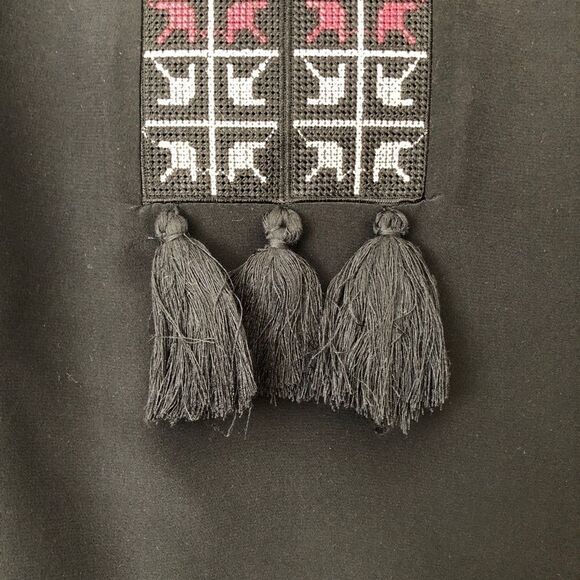 Anthropologie Lavender Brown Black Blouse XS - Picture 4 of 6